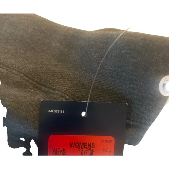 Nike Club Pants Womens Large Gray Swoosh Sweatpants 683765-010 NEW! - Picture 5 of 8